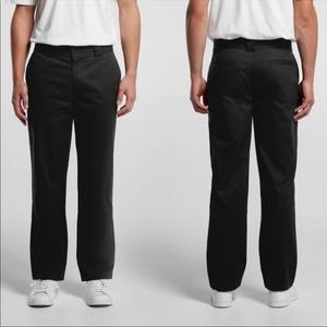 ascolour | Mens Straight Leg Relaxed Black Pants